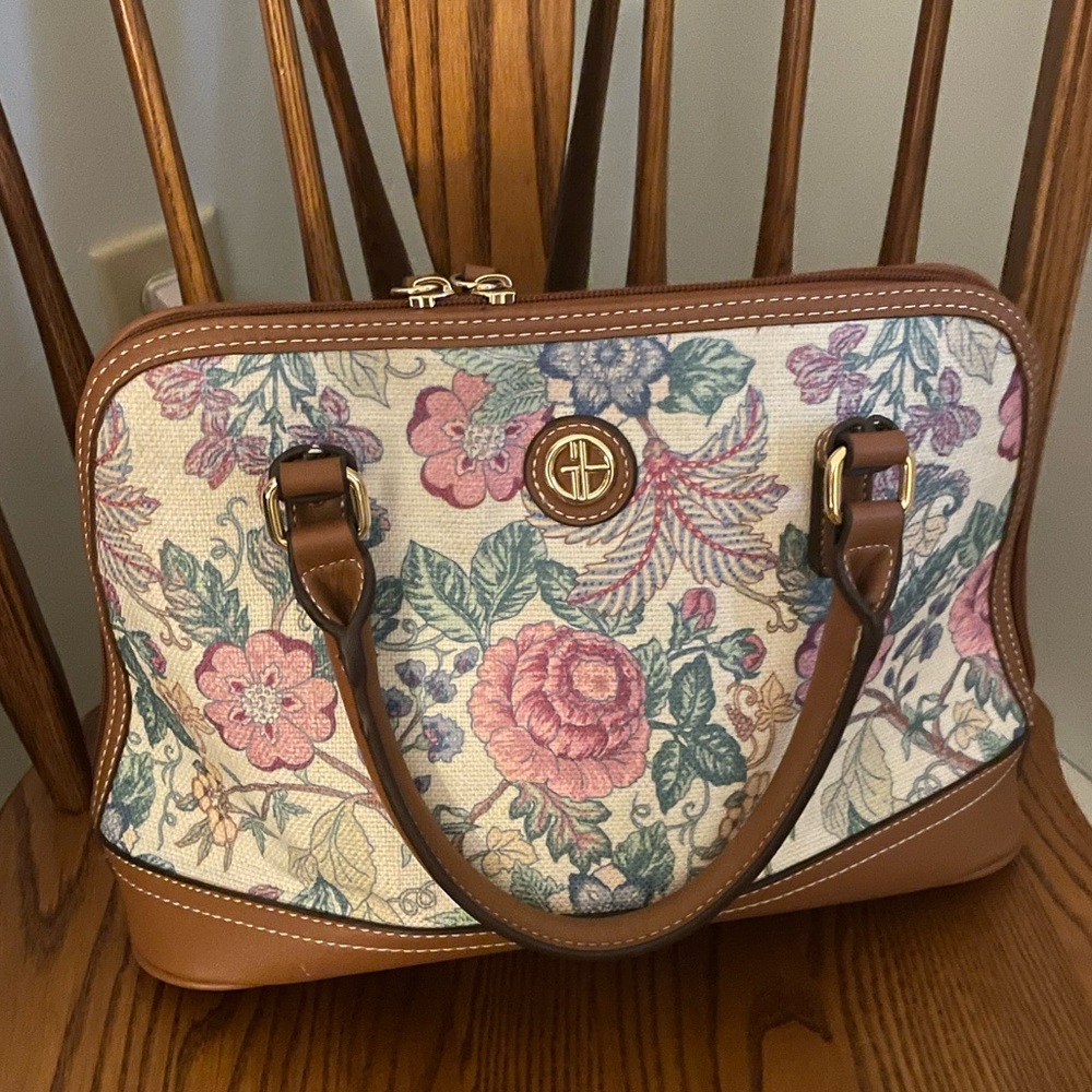 Giani Bernini Floral Print Satchel Purse